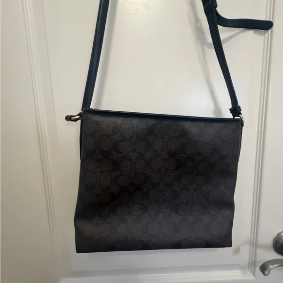 Coach Signature Crossbody Bag in Brown/Black - Picture 3 of 5